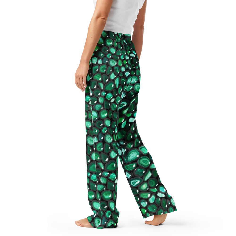 Verdant Veins on Women's Pajama Pants — Left