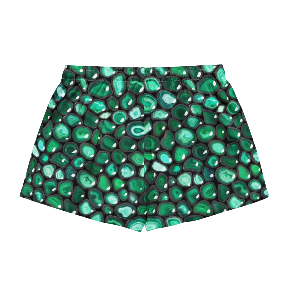 Verdant Veins on Women's Pajama Shorts — Back