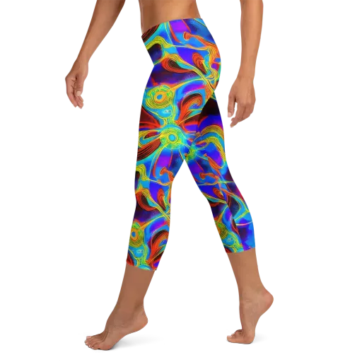 Sunburst Current on a Capri Leggings