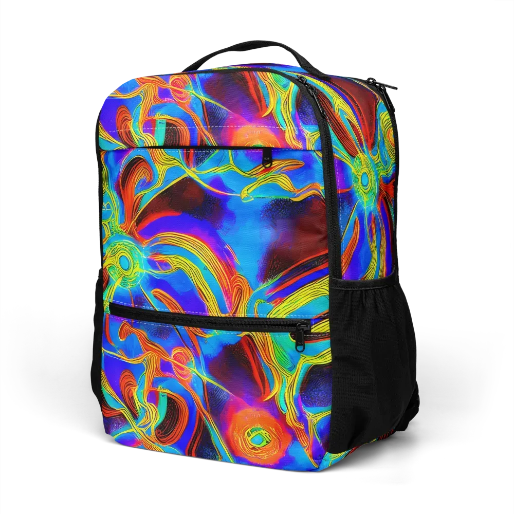 Sunburst Current on Utility Backpack — Left Front
