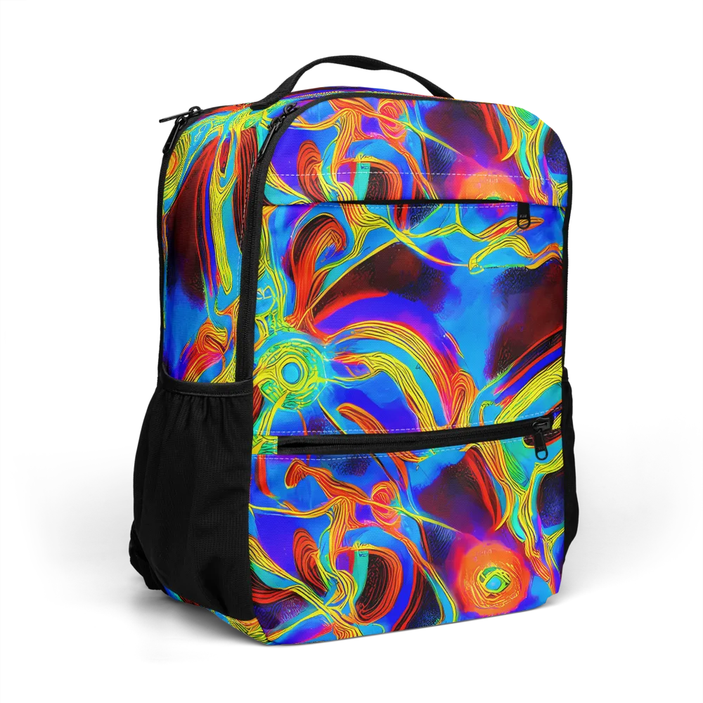 Sunburst Current on Utility Backpack — Right Front