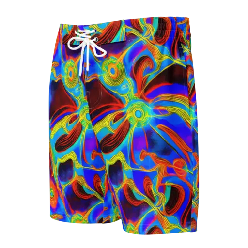 Sunburst Current on a Men's Board Shorts