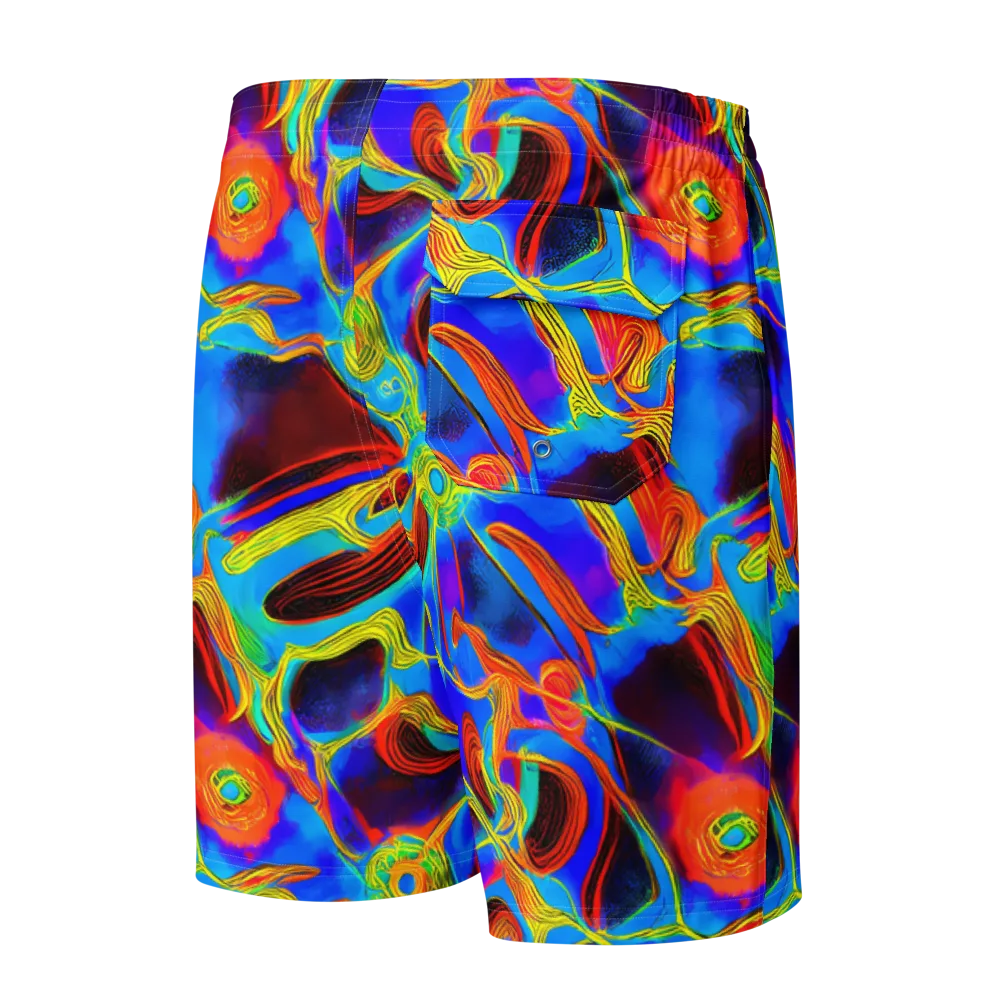 Sunburst Current on Men's Board Shorts — Back