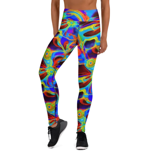 Sunburst Current on a Yoga Leggings
