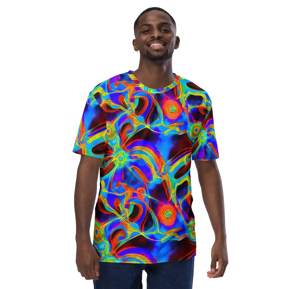 Sunburst Current on Men's Crew Neck T-Shirt — Front