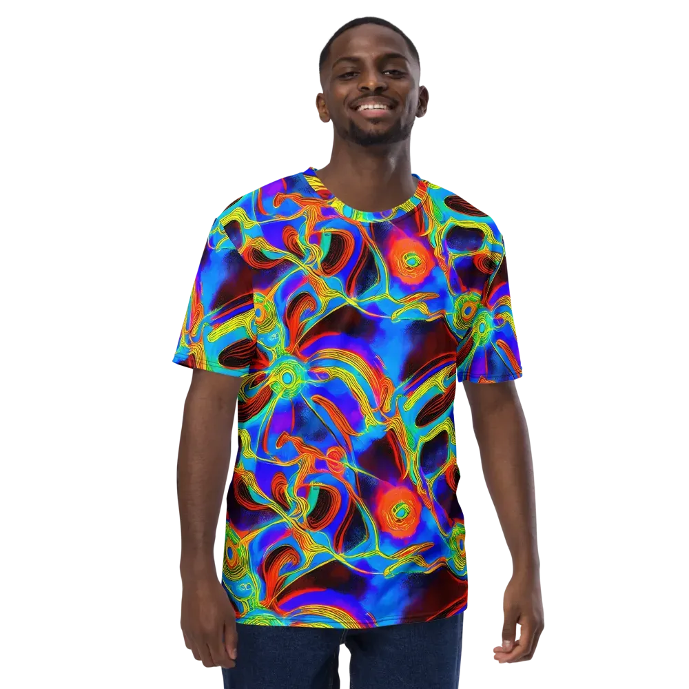 Sunburst Current on Men's Crew Neck T-Shirt — Front