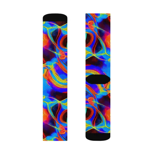 Sunburst Current on a Socks
