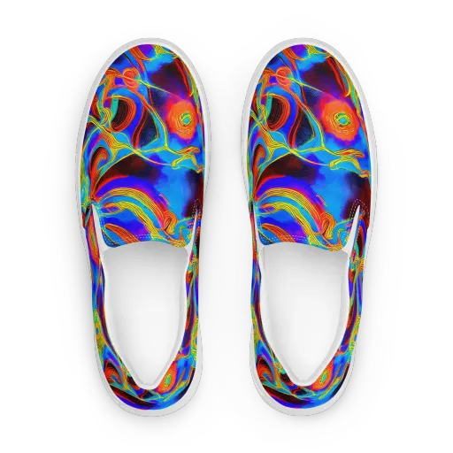 Sunburst Current on a Women's Slip-On Canvas Shoes