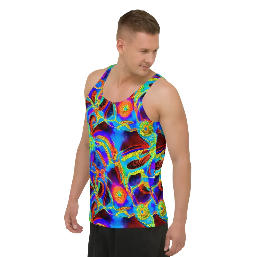 Sunburst Current on Men's Tank Top — Left Front