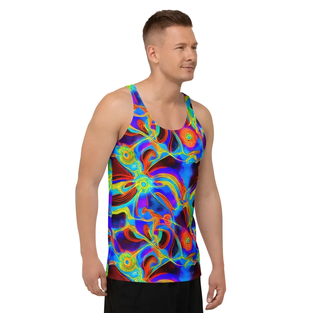 Sunburst Current on Men's Tank Top — Right Front