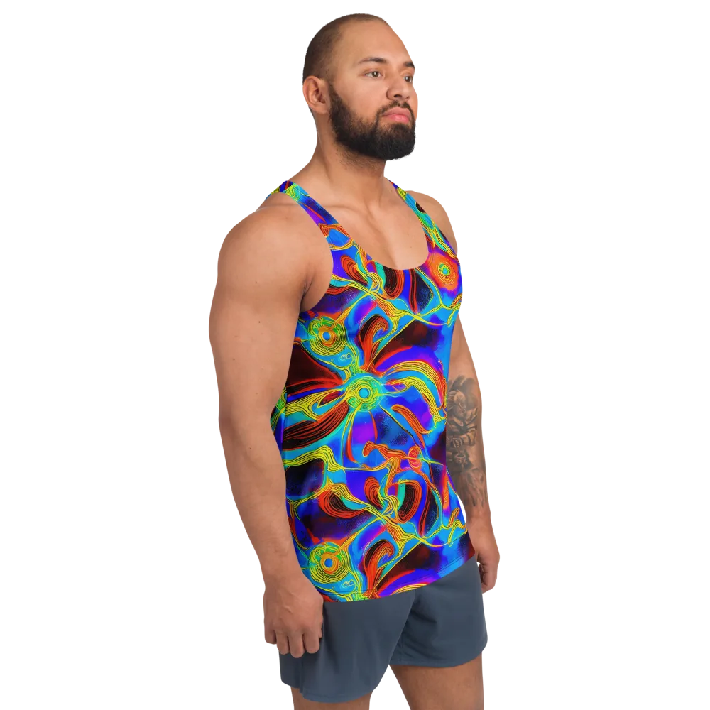 Sunburst Current on Men's Tank Top — Right Front