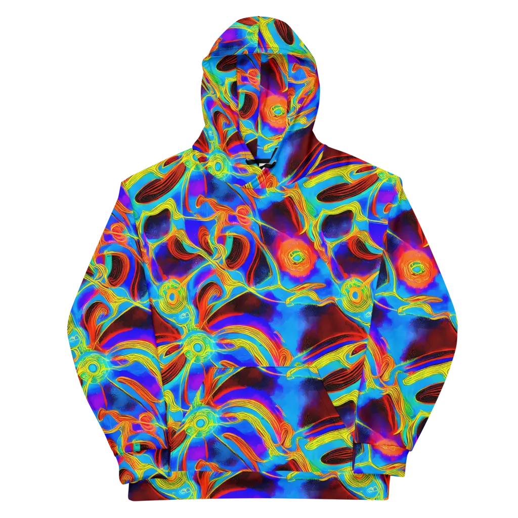 Sunburst Current on Cotton Hoodie — Front