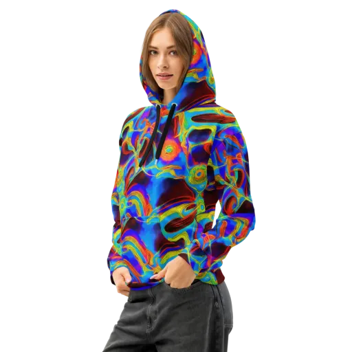 Sunburst Current on a Cotton Hoodie