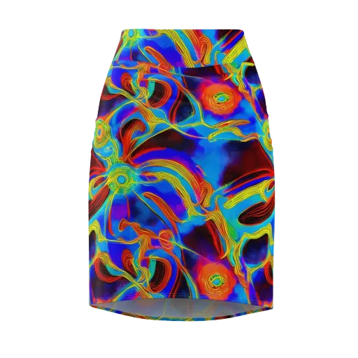 Sunburst Current on a Pencil Skirt