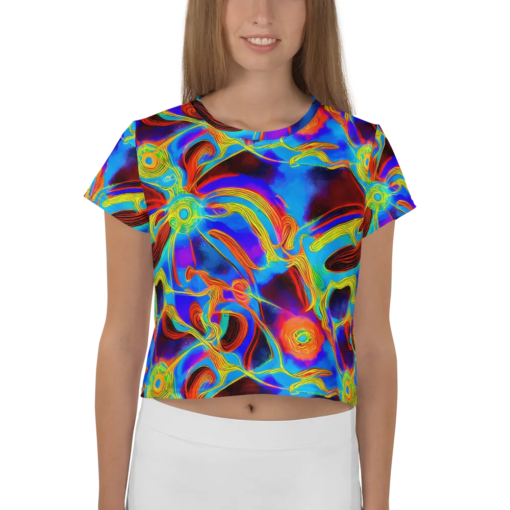 Sunburst Current on Crop Tee — Front