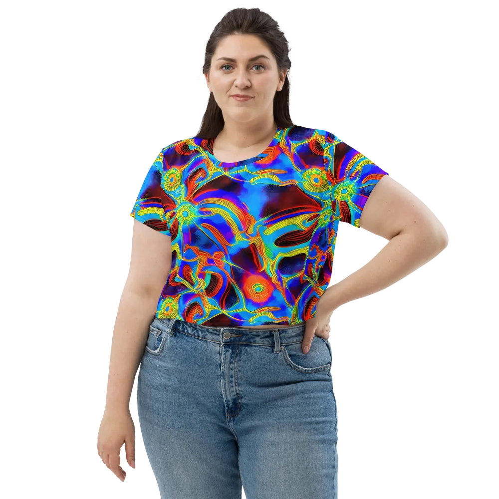 Sunburst Current on Crop Tee — Front