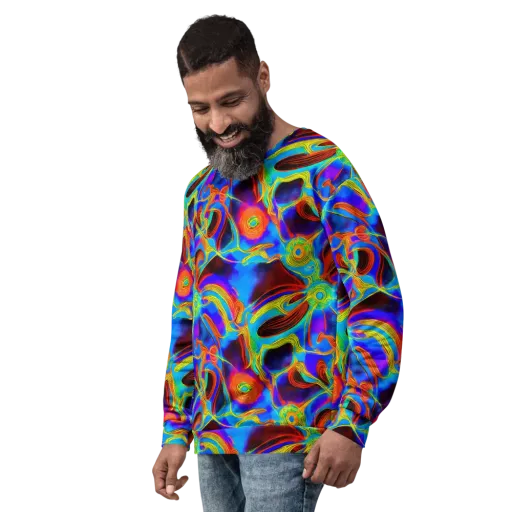 Sunburst Current on a Sweatshirt