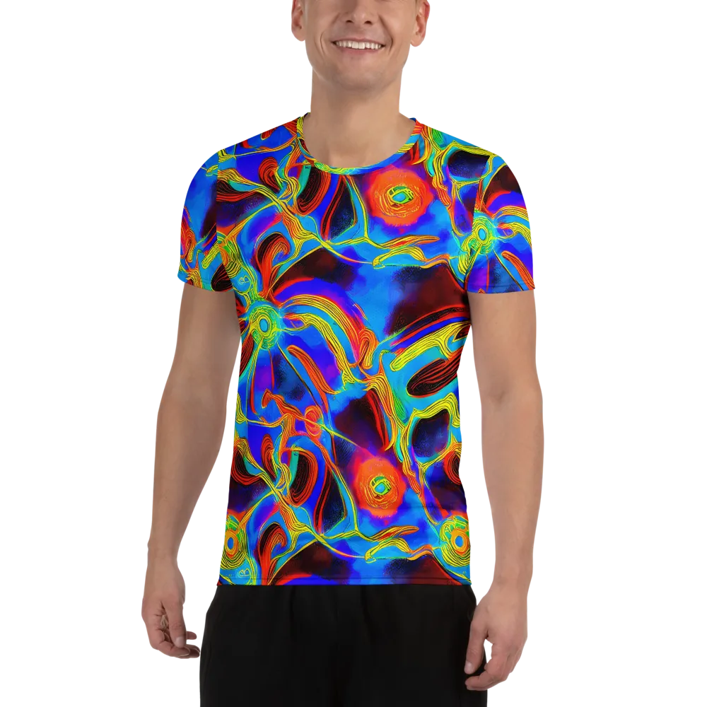 Sunburst Current on Men's Athletic T-Shirt — Front