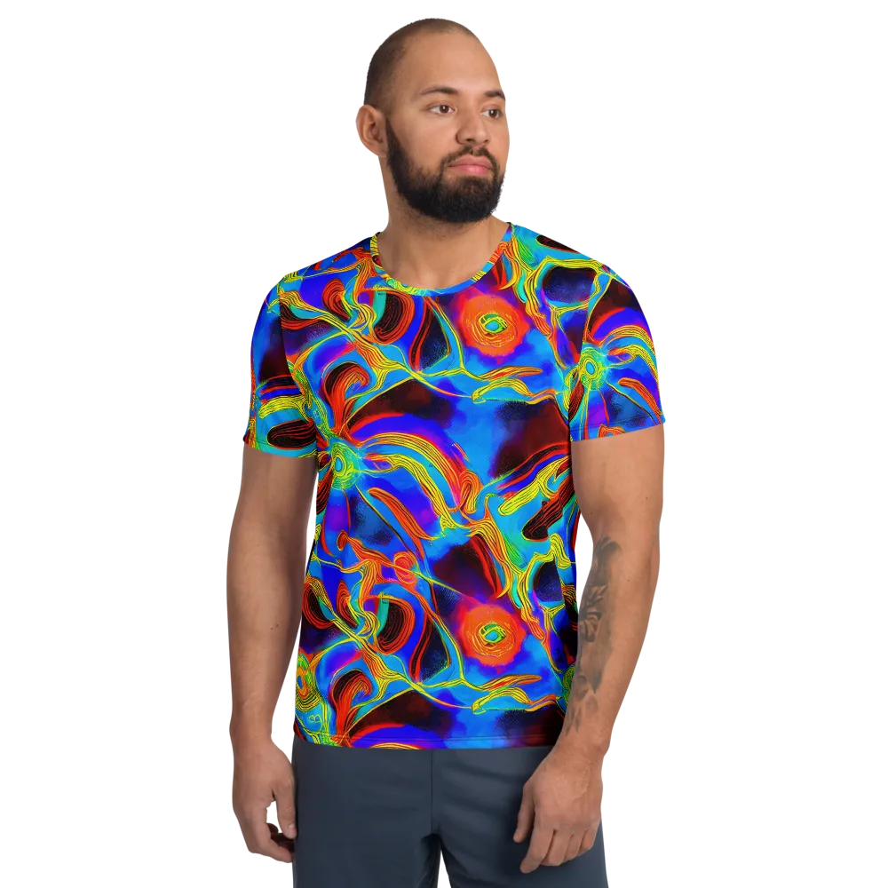 Sunburst Current on Men's Athletic T-Shirt — Front