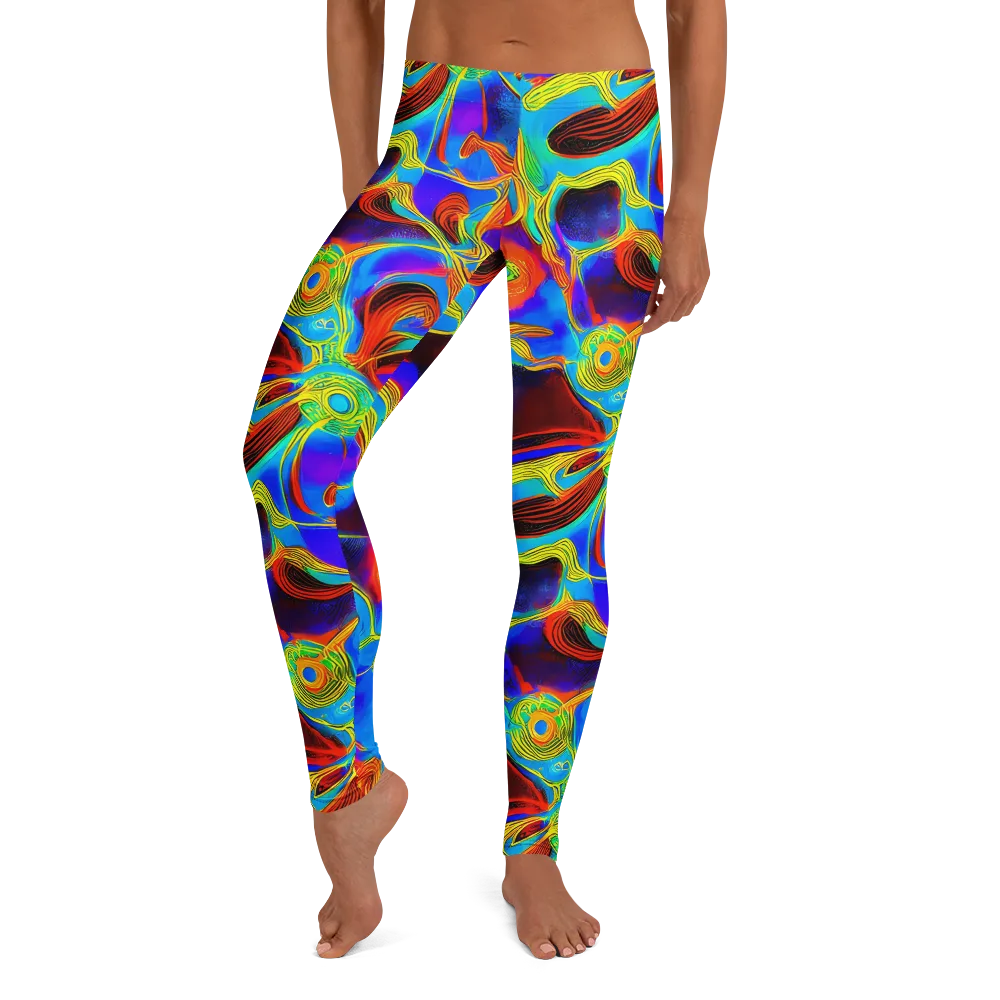 Sunburst Current on Leggings — Front