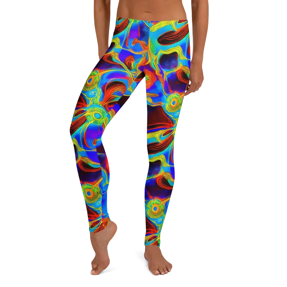 Sunburst Current on Leggings — Front