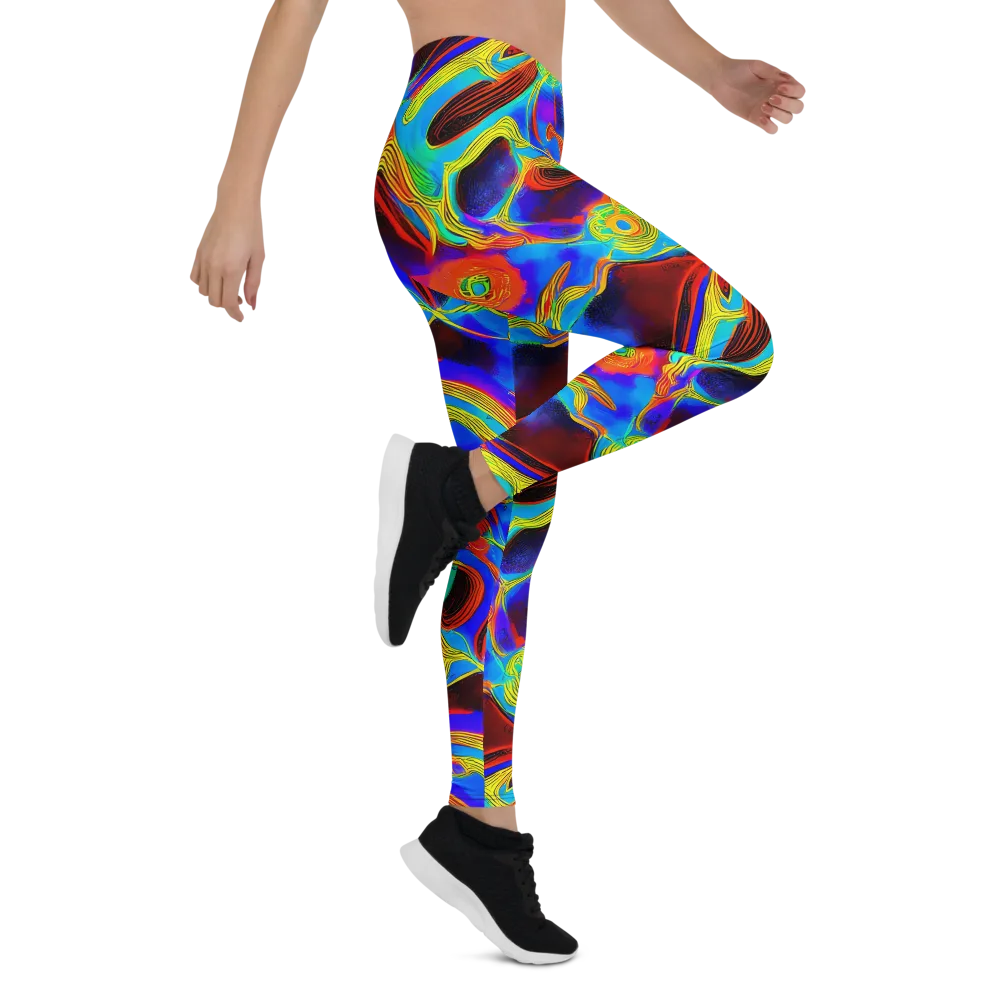 Sunburst Current on Leggings — Right