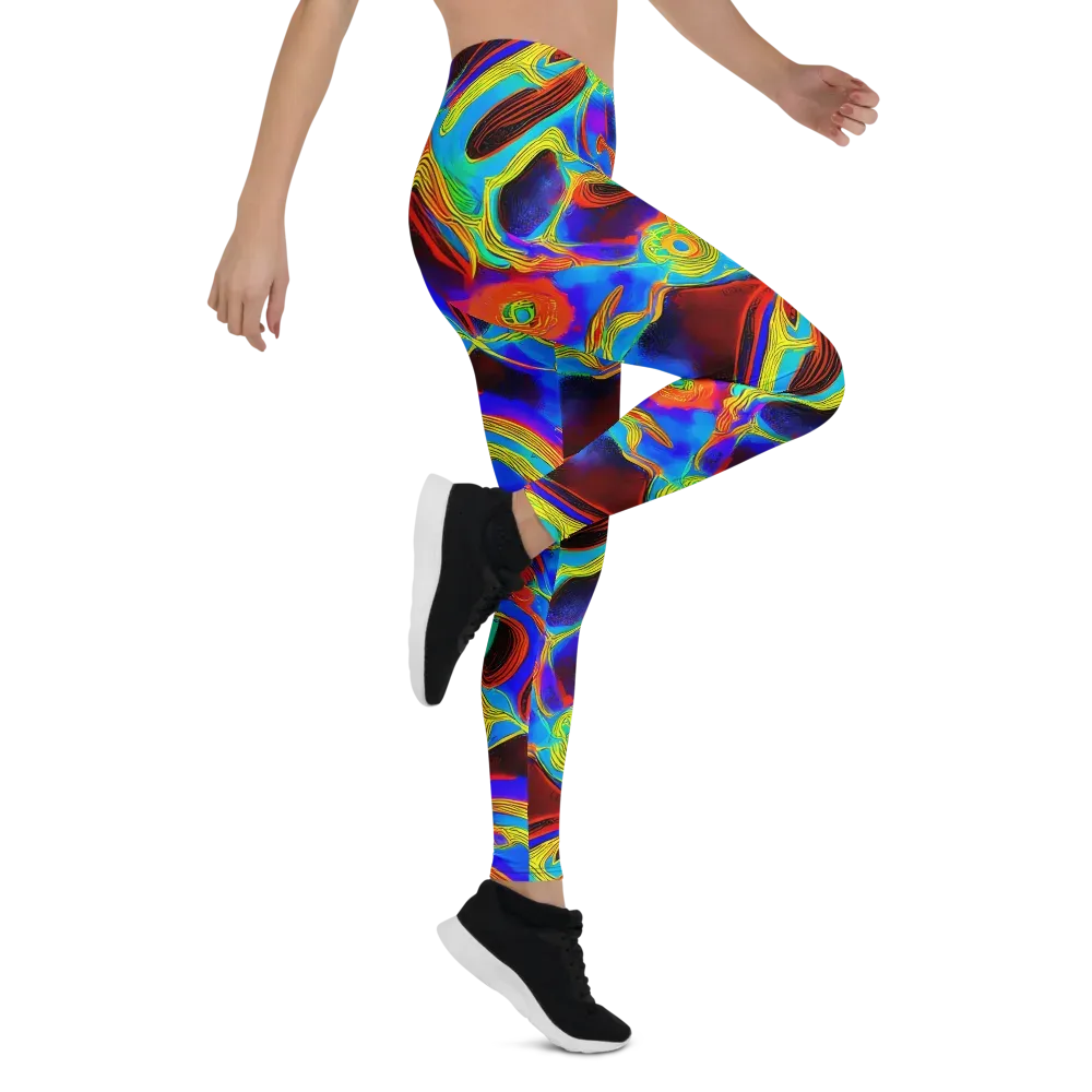 Sunburst Current on Leggings — Right