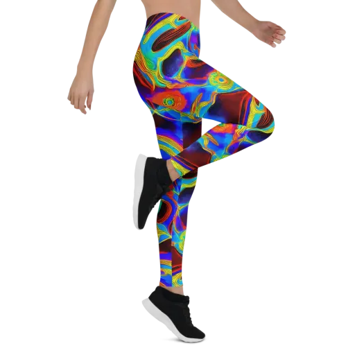 Sunburst Current on a Leggings