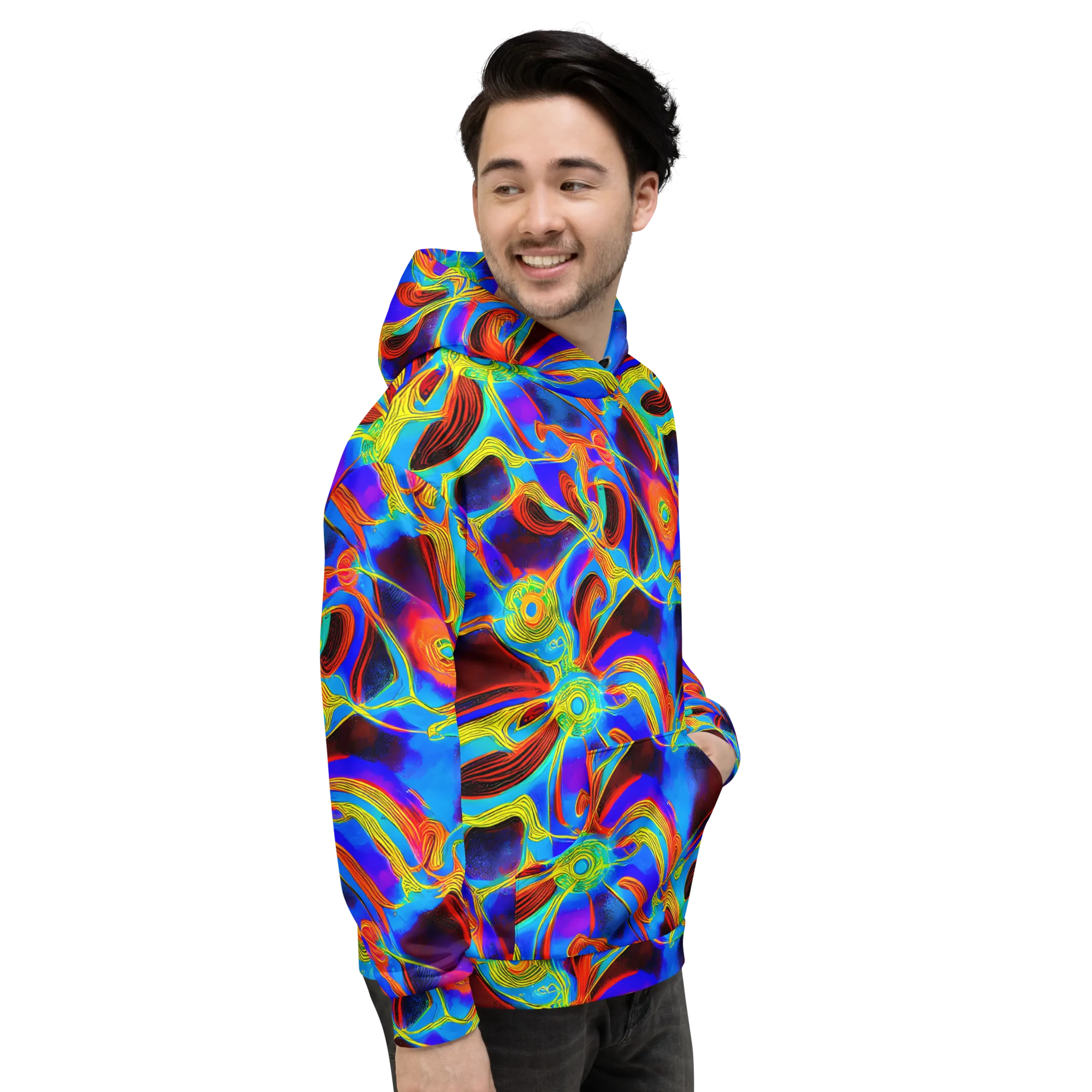 Sunburst Current on Hoodie — Right