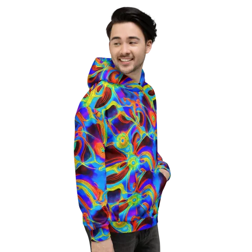 Sunburst Current on a Hoodie