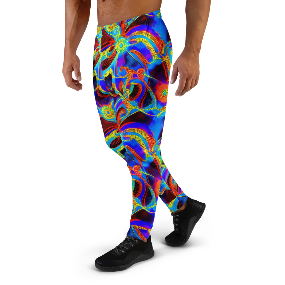 Sunburst Current on Men's Joggers — Left
