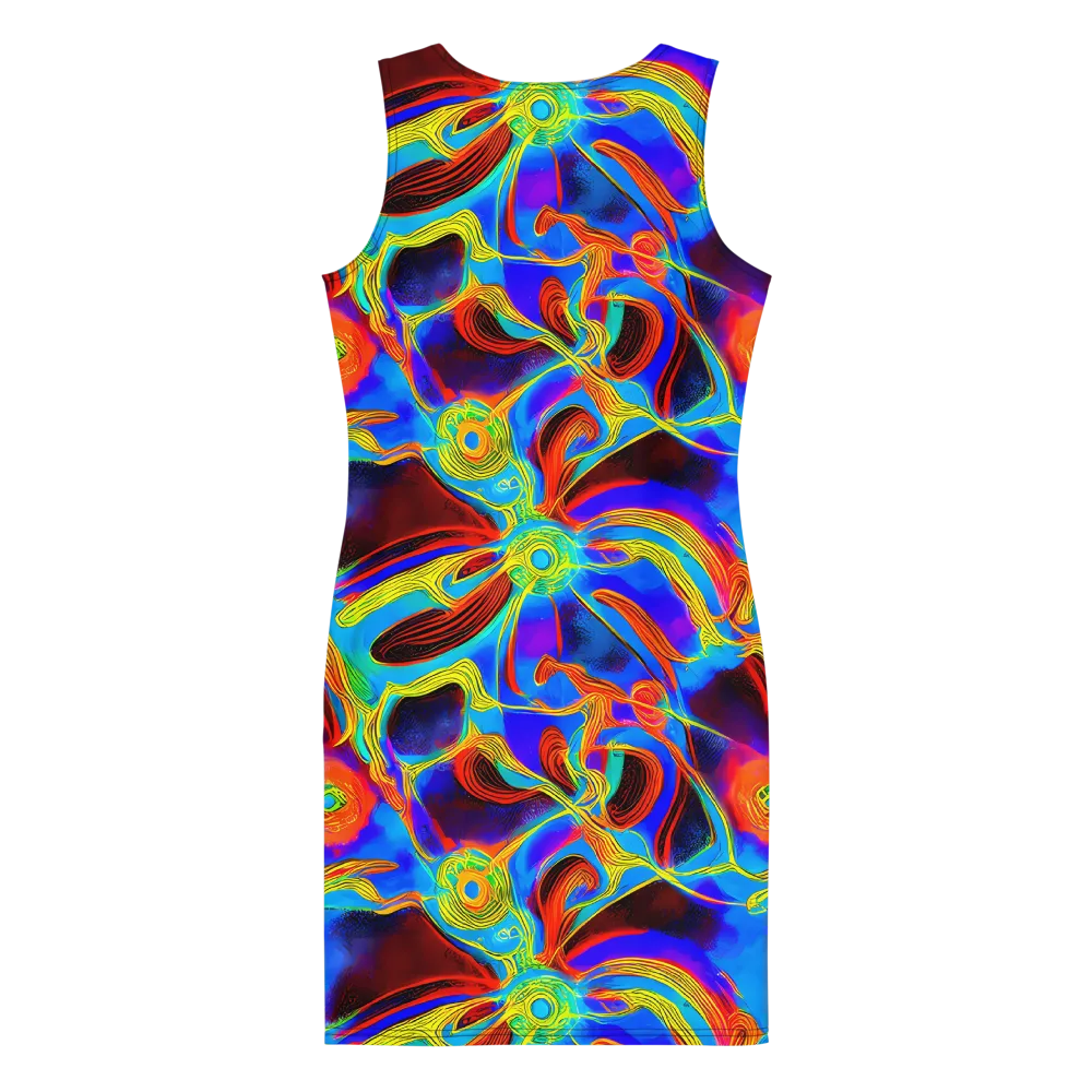 Sunburst Current on Bodycon Dress — Back