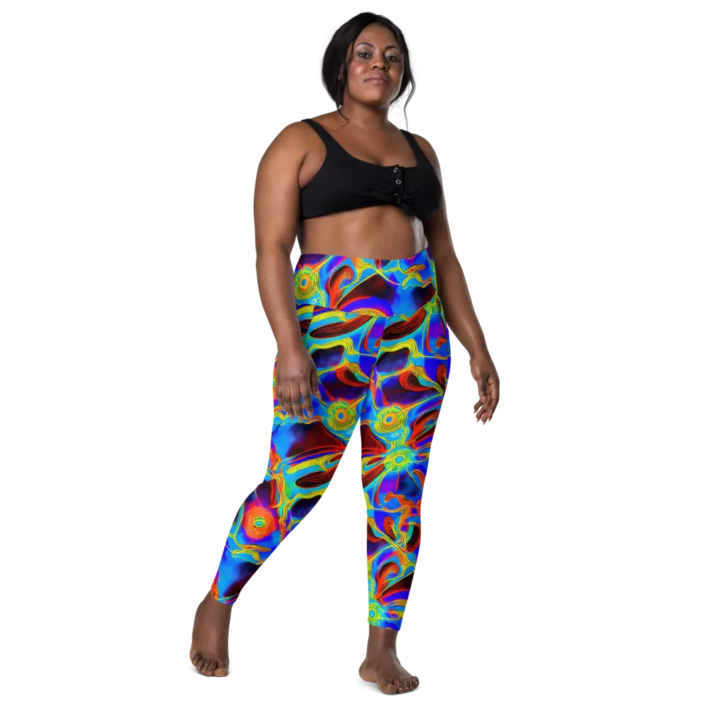 Sunburst Current on Leggings with Pockets — Front