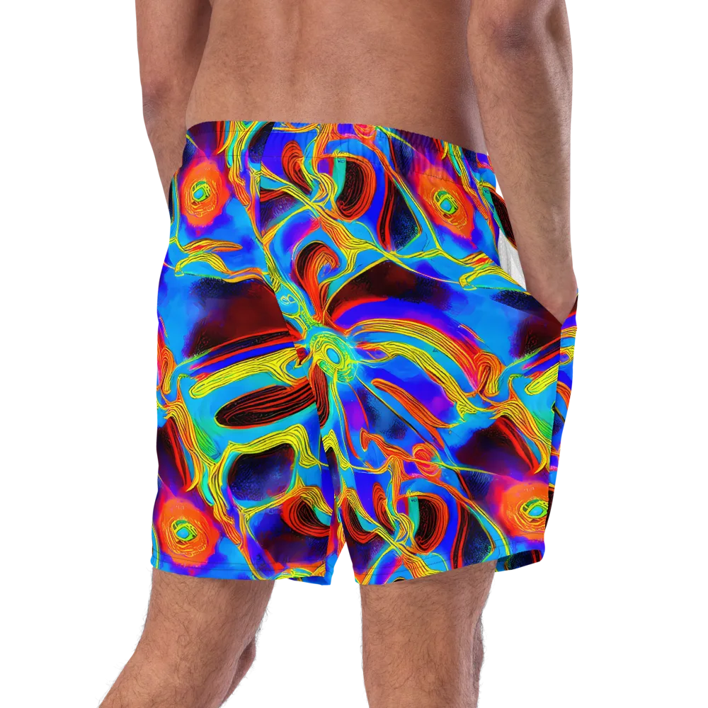 Sunburst Current on Swim Trunks — Right Back