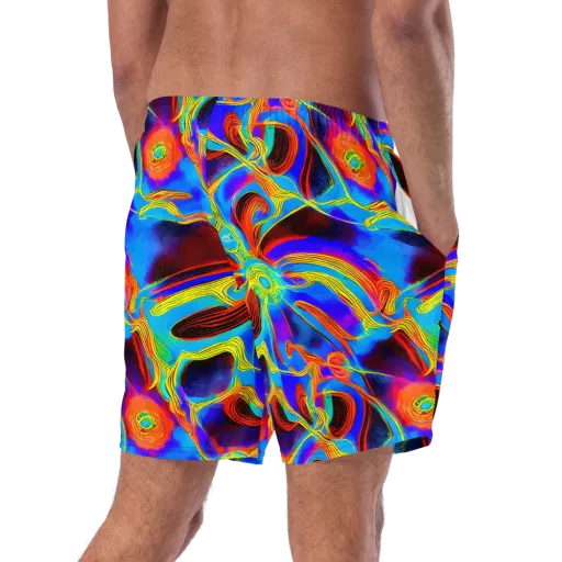 Sunburst Current on a Swim Trunks