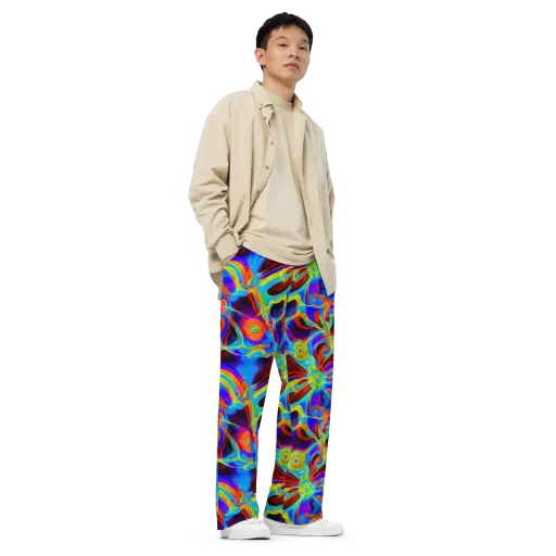 Sunburst Current on a Wide-Leg Pants
