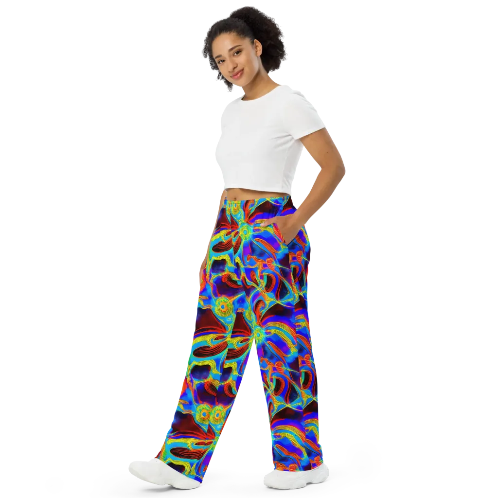 Sunburst Current on Wide-Leg Pants — Left Front