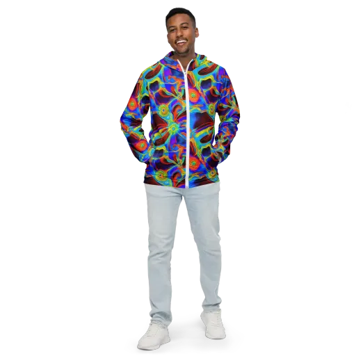 Sunburst Current on a Men's Windbreaker