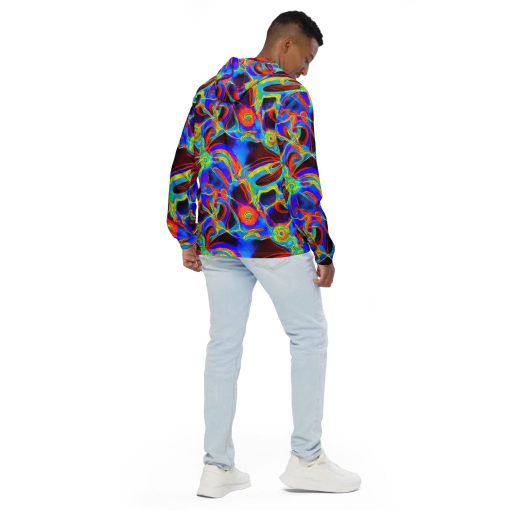 Sunburst Current on Men's Windbreaker — Back