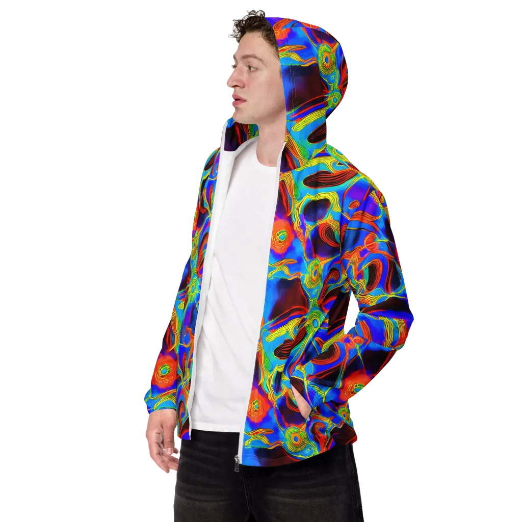 Sunburst Current on Men's Windbreaker — Left Front