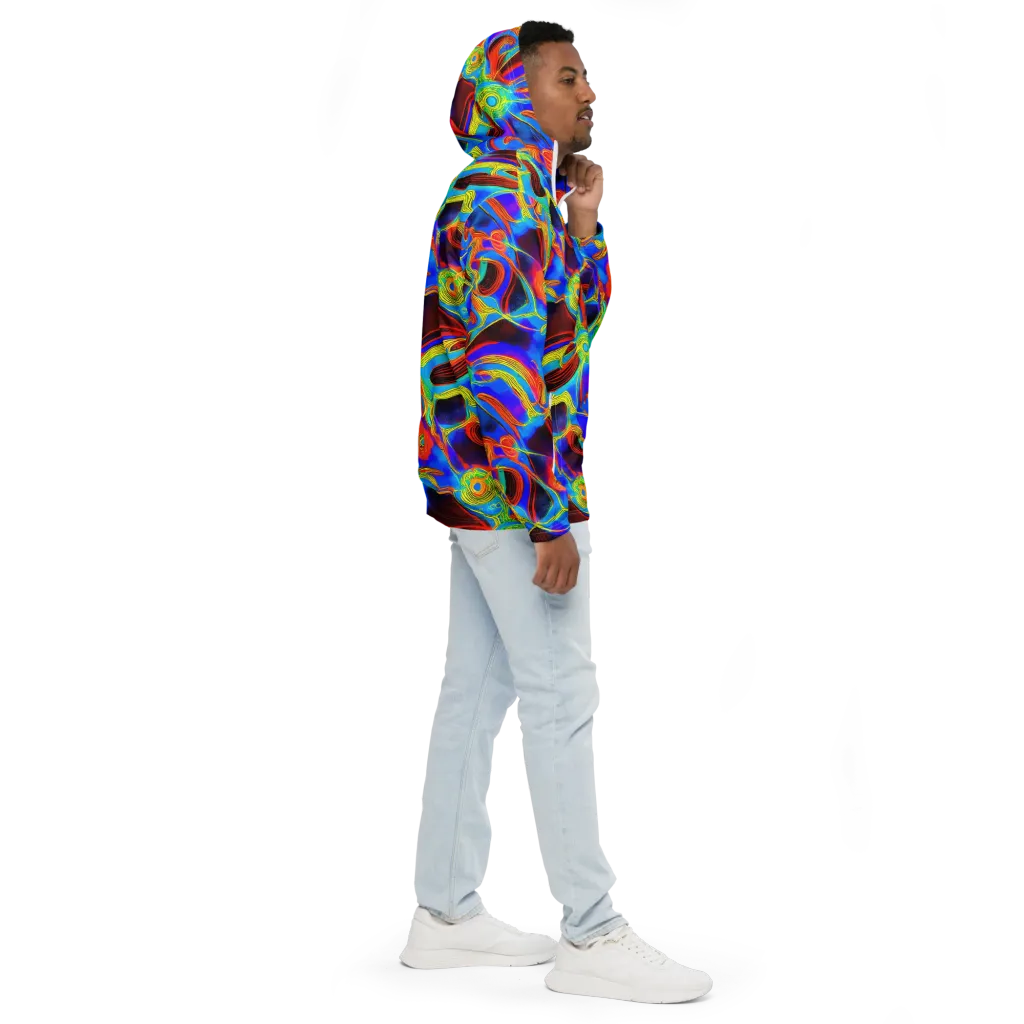 Sunburst Current on Men's Windbreaker — Right
