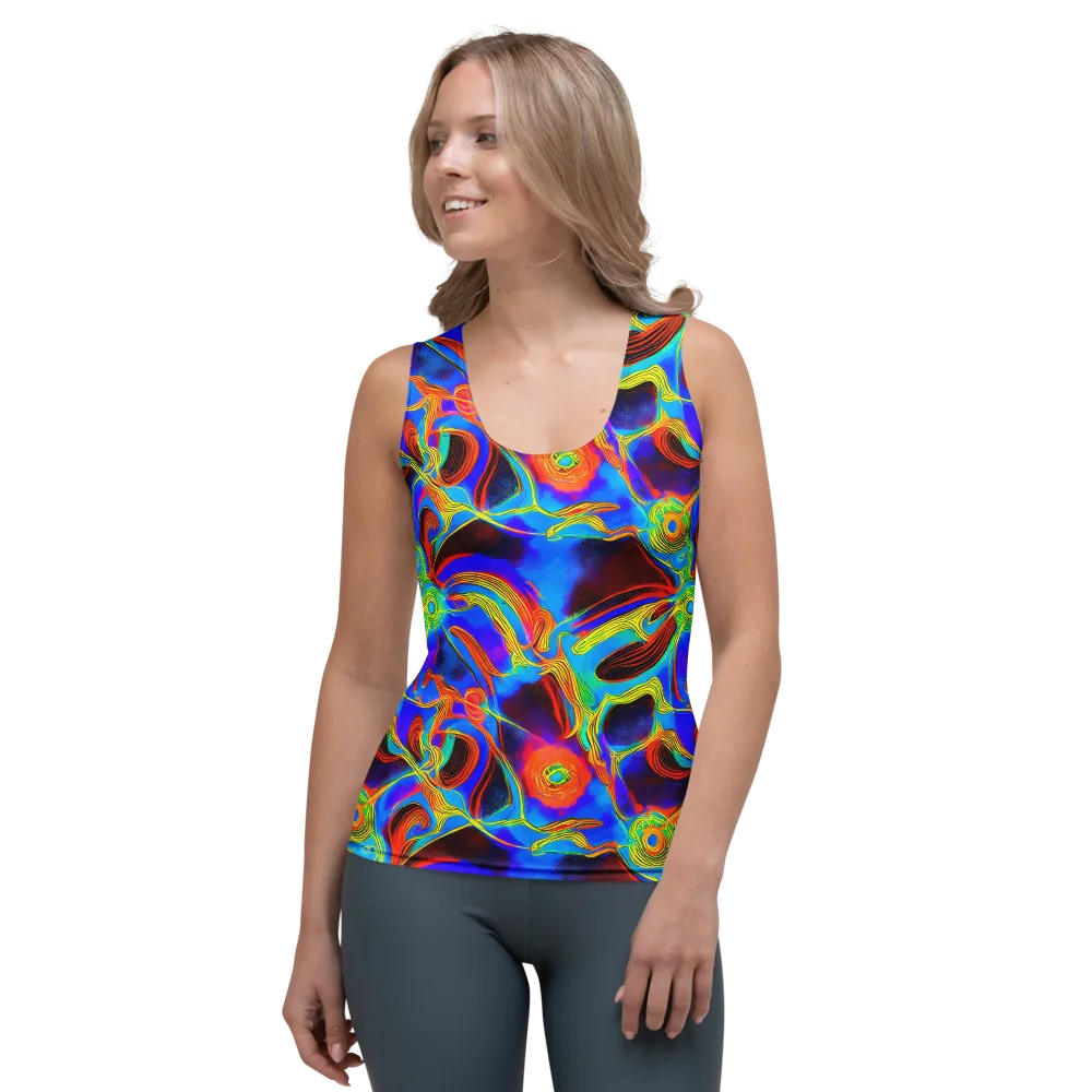 Sunburst Current on Women's Tank Top — Front