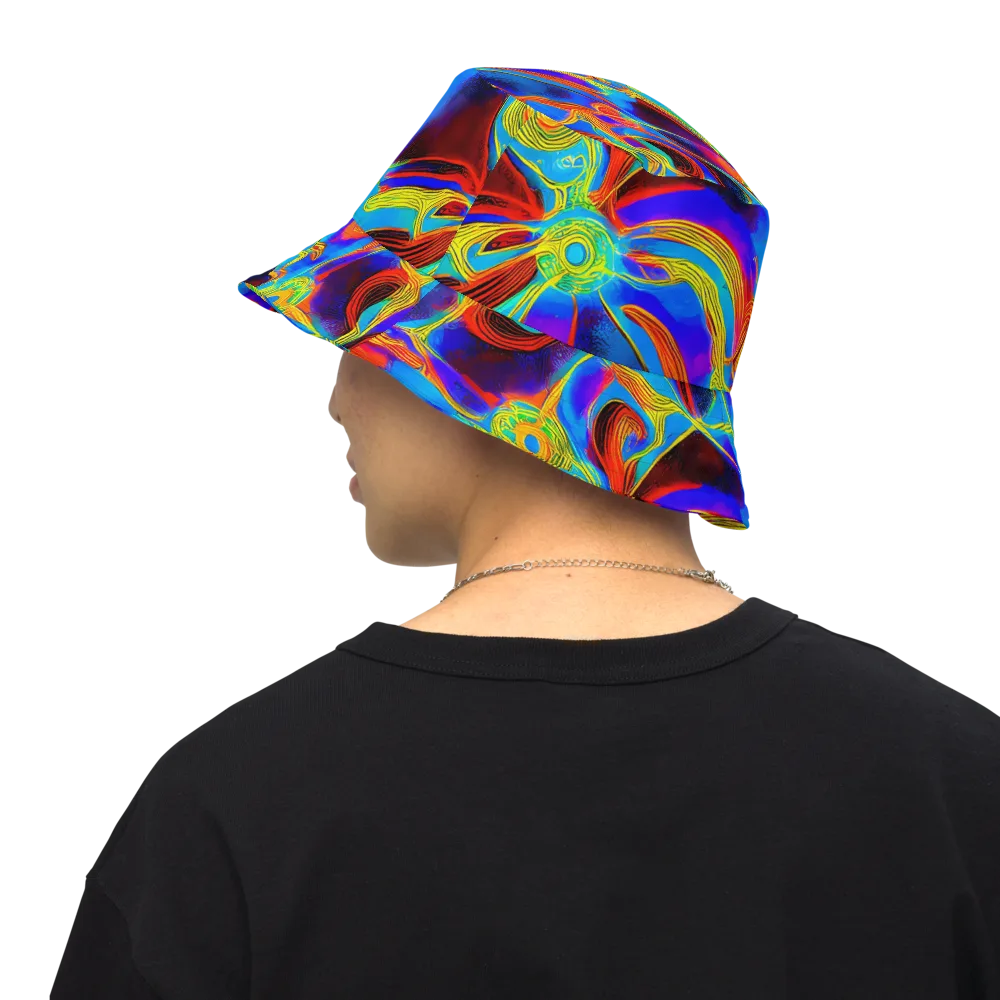 Sunburst Current on Reversible Bucket Hat — Back Inside