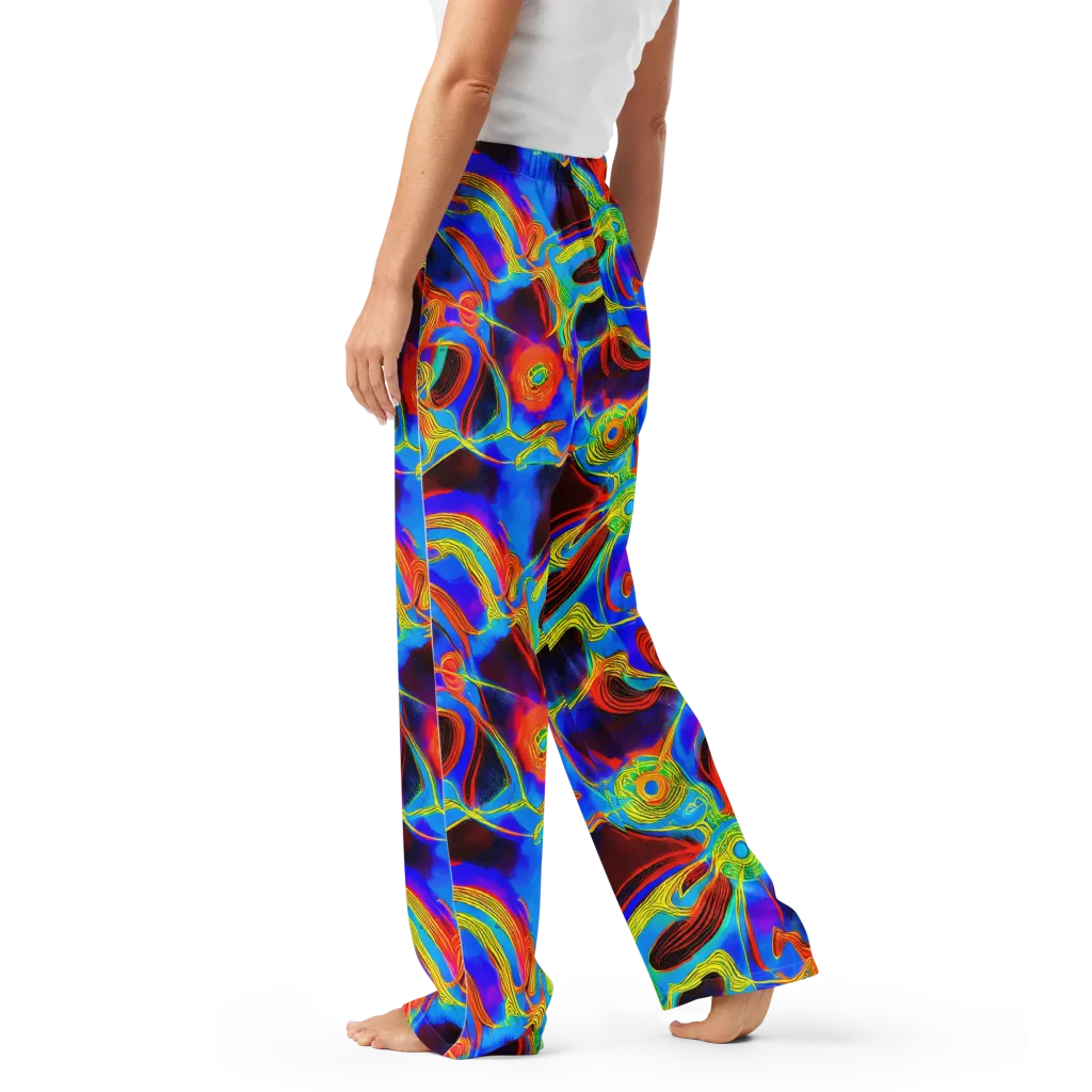 Sunburst Current on Women's Pajama Pants — Left