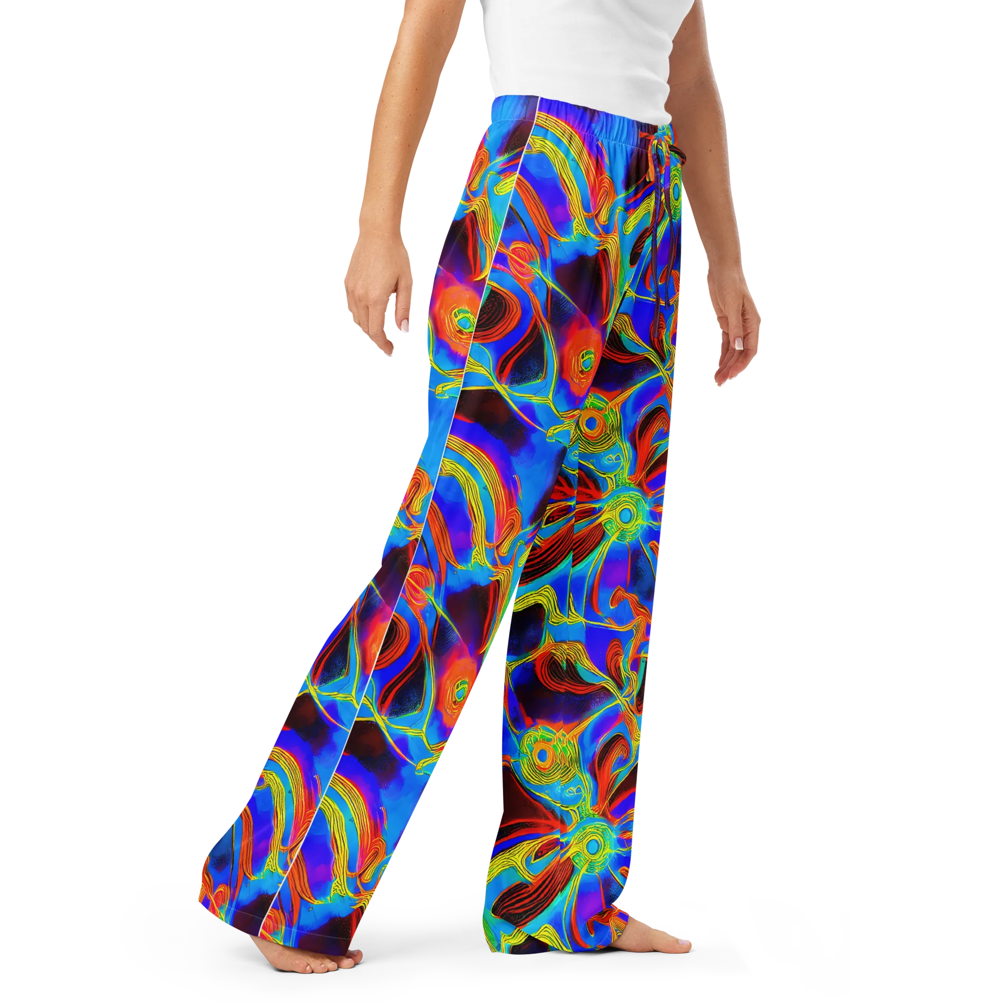Sunburst Current on Women's Pajama Pants — Right Front