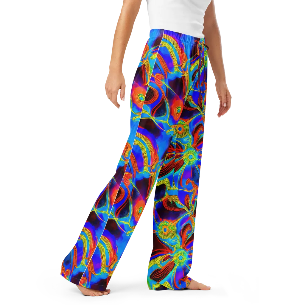 Sunburst Current on Women's Pajama Pants — Right Front