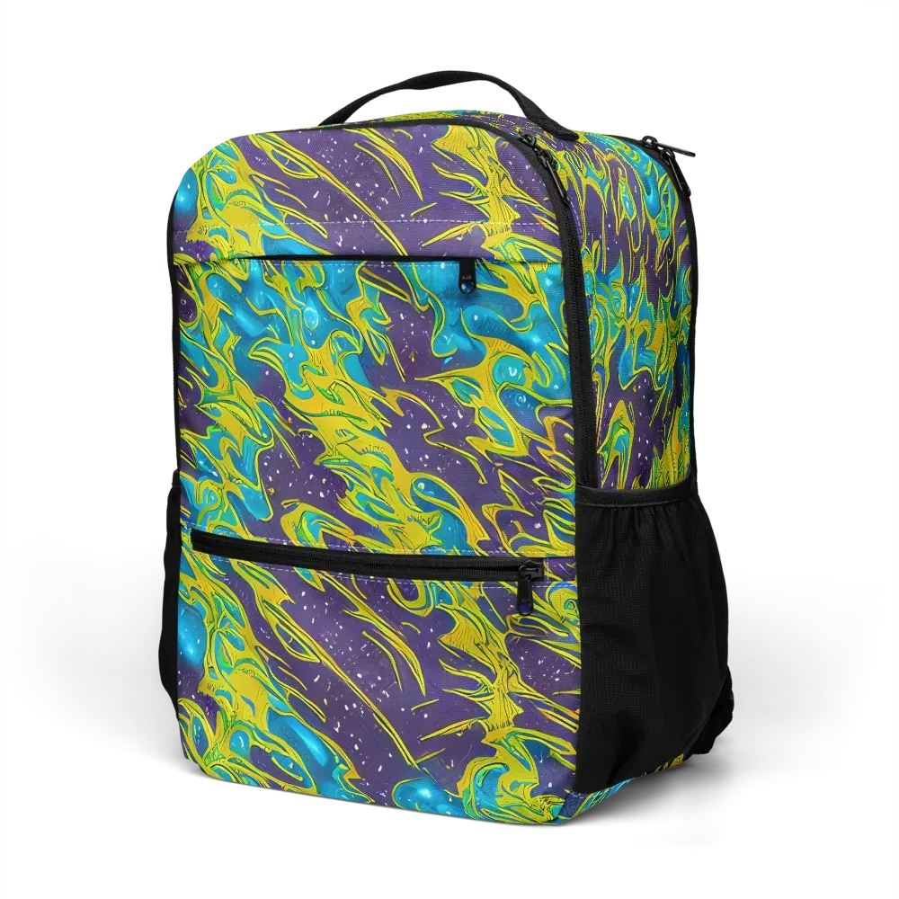 Aqua Eclipse on Utility Backpack — Left Front