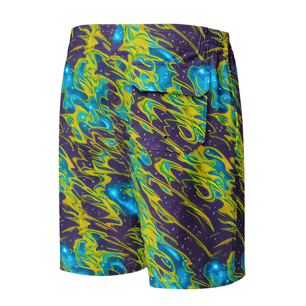 Aqua Eclipse on Men's Board Shorts — Back