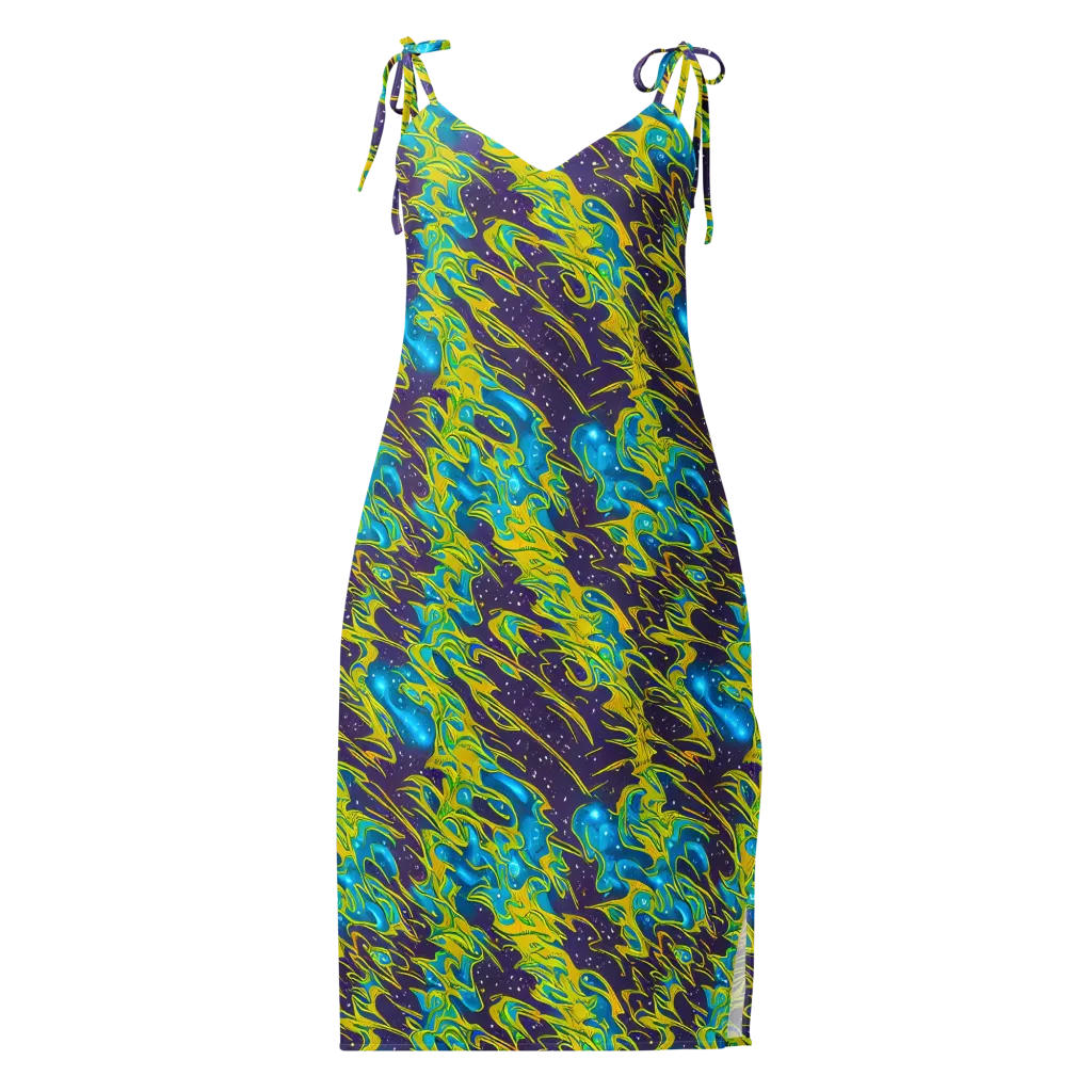 Aqua Eclipse on Slip Dress — Front