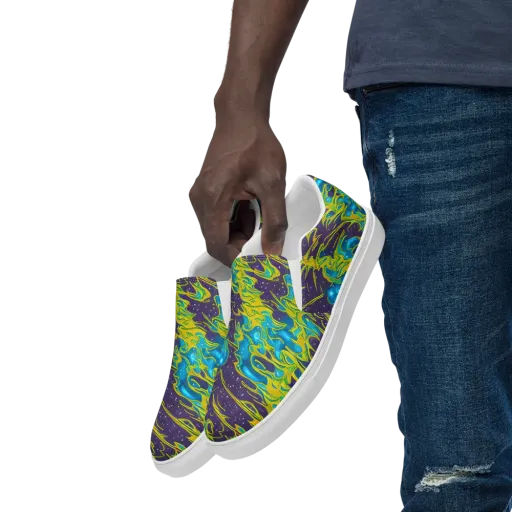 Aqua Eclipse on a Men's Slip-On Canvas Shoes